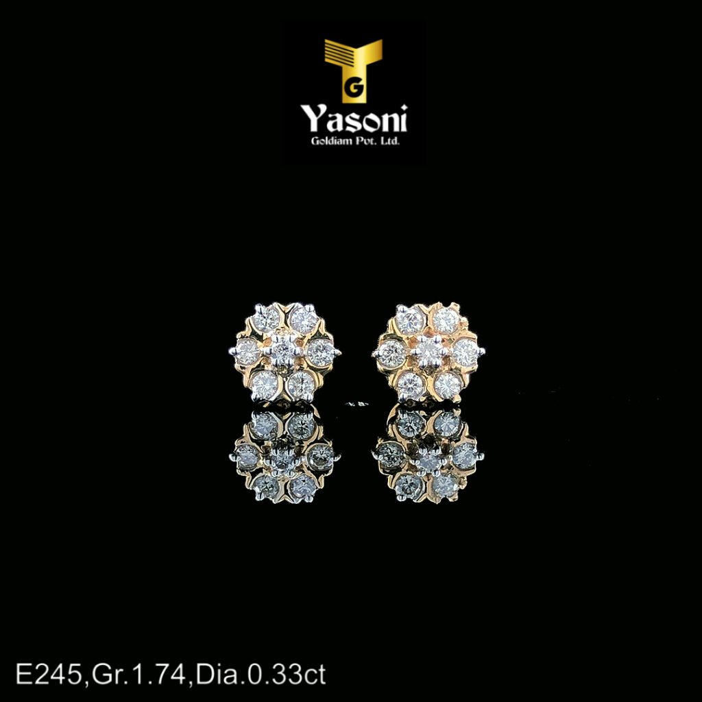 Modern Flower Pattern Diamond tops