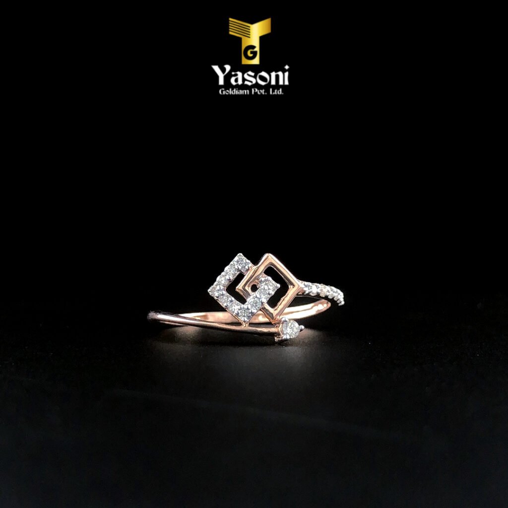 Square Bond Diamond Ring