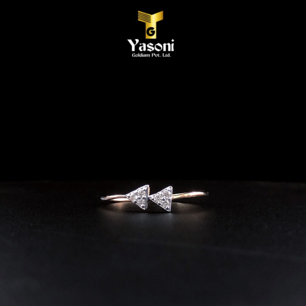Triangular Diamond Ring