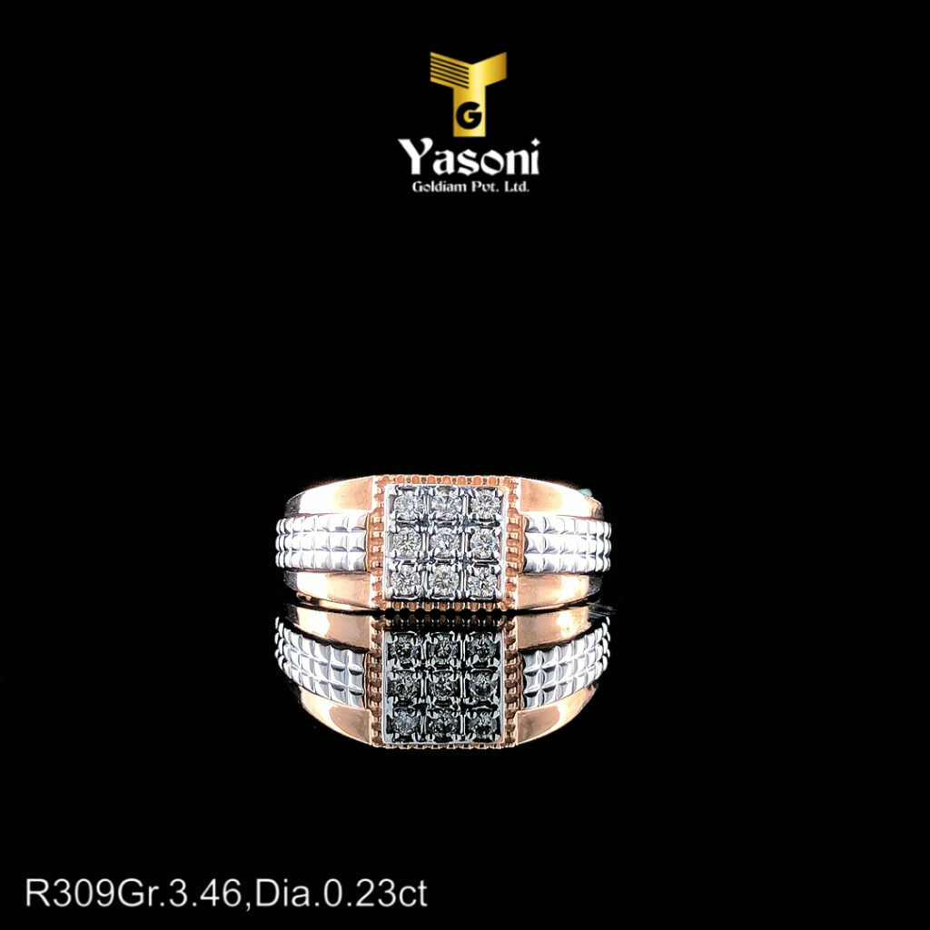 Slim Diamond Belt Ring