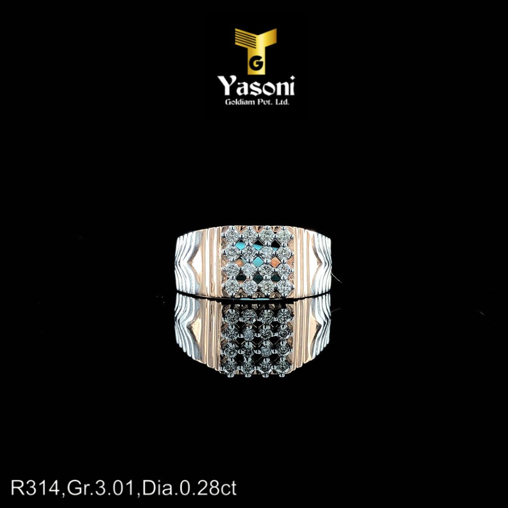 Fancy Diamond Ring Gents