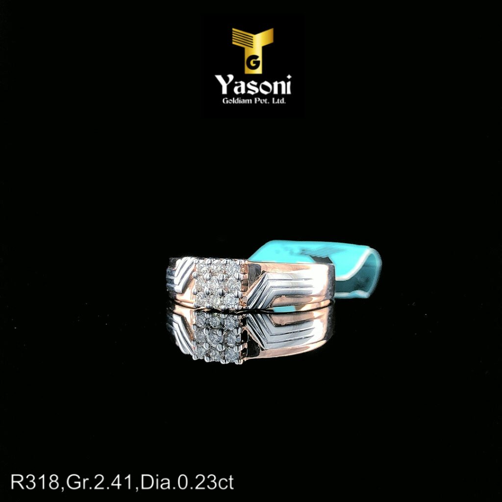 Stylish Diamond Ring Gents